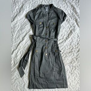 🌻  H&M olive military dress ✨